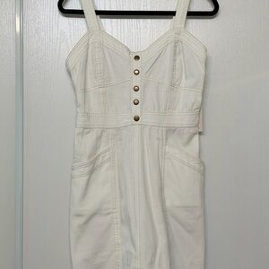 Women’s White Button-Front Sundress
